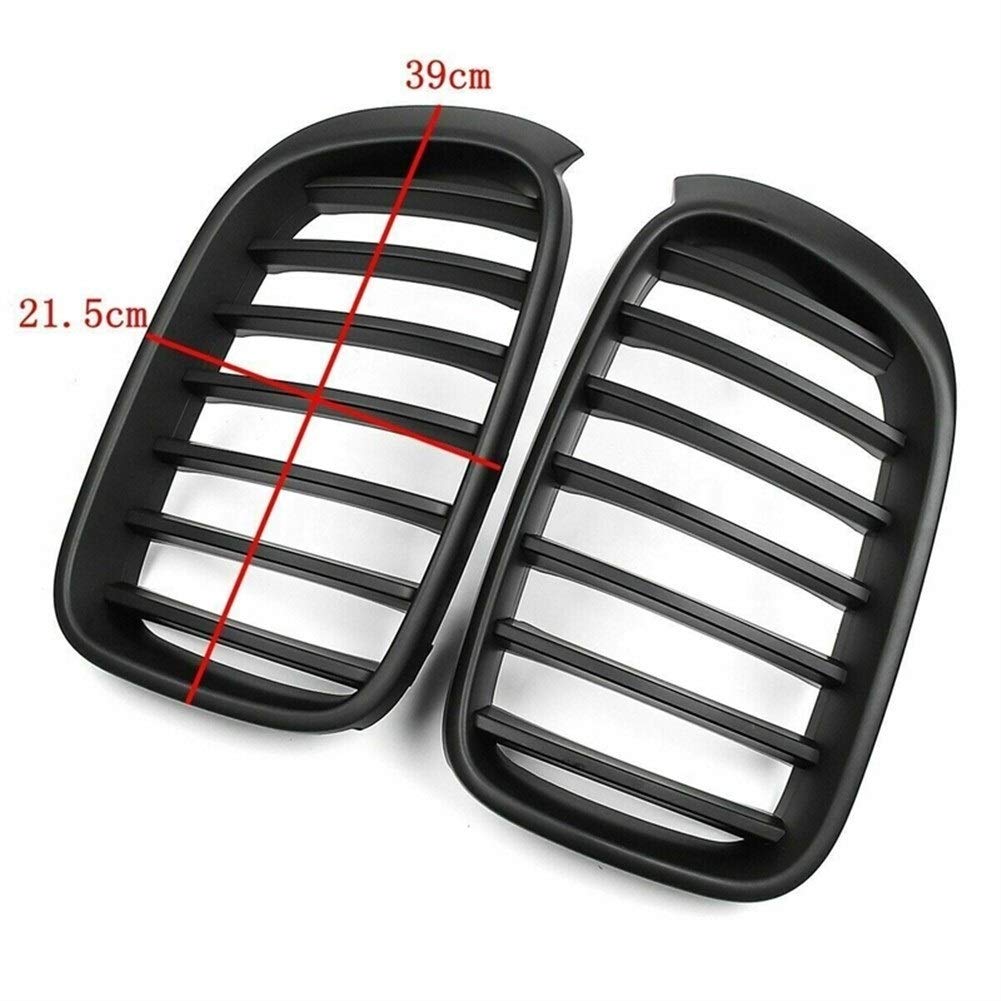 Wymiana przedniego grilla samochodu Matowy czarny, dla BMW, F25 F26 X3 X4 2014-2017 Car Styling