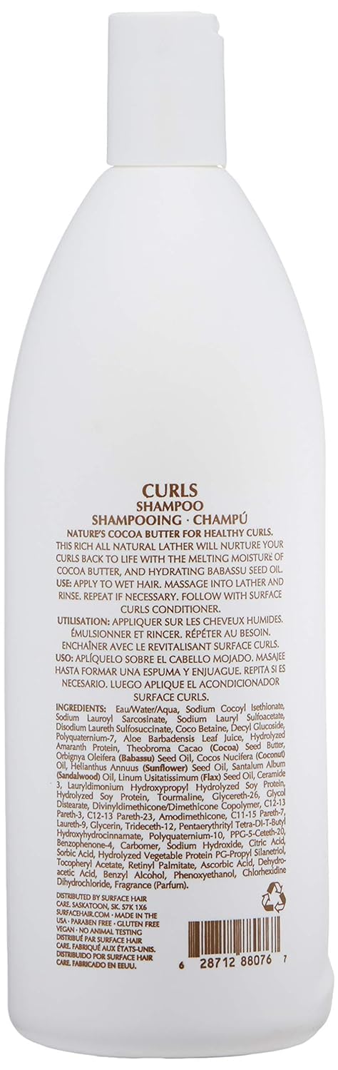 Surface Hair - Curls Moisturizing Shampoo – Defines, Adds Shine, and Provides Frizz Free Style Longevity - Image 2