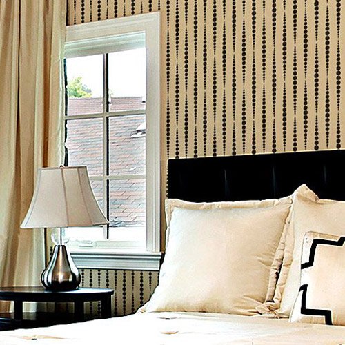Beads Allover Stencil – Large Stencils For Painting Walls – Try Stencils Instead Of Wallpaper – Modern Stencils For Wall Painting – Stencil Designs For Diy Home Décor – Best Stencils #TOP1