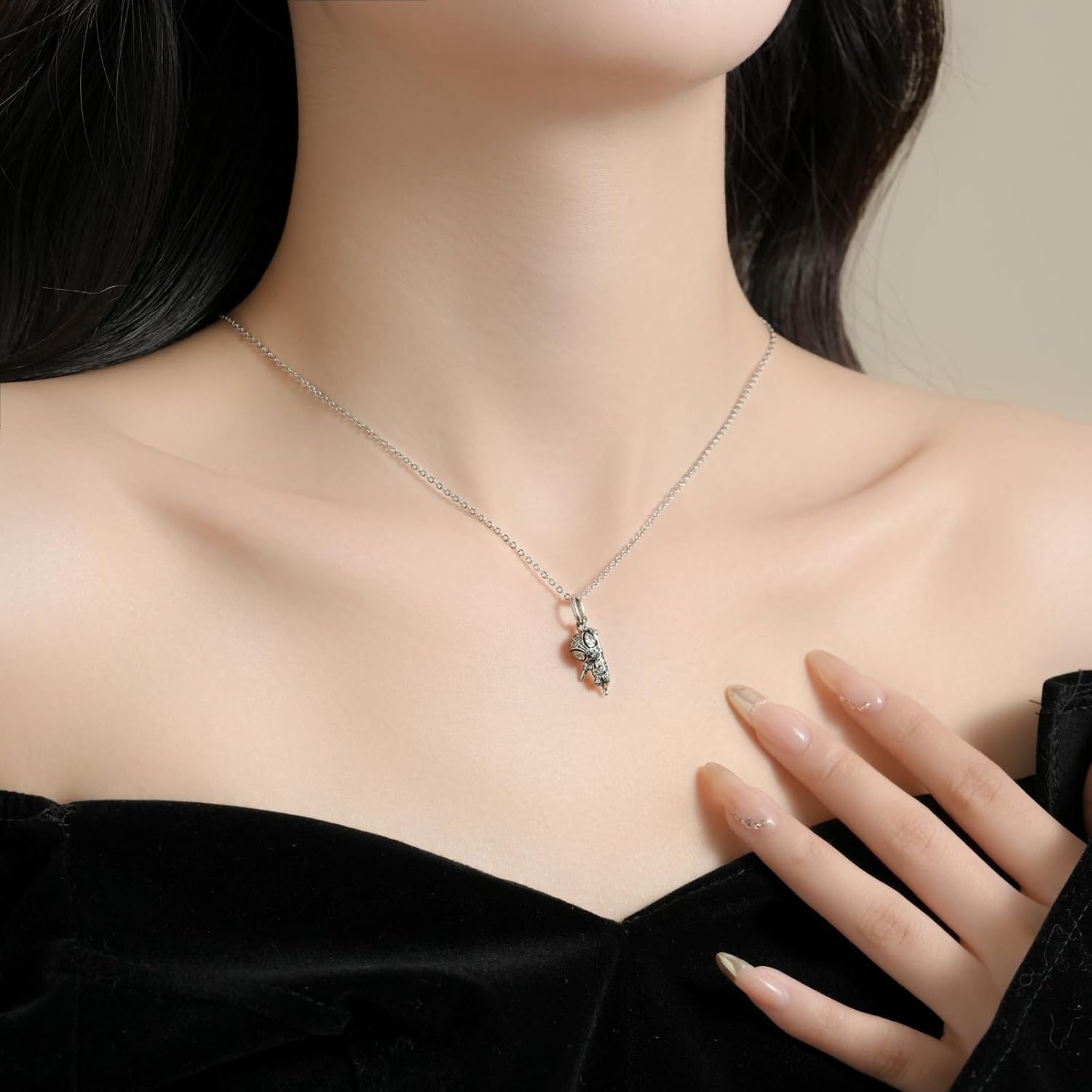 Spider Pendant Necklace for Men and Women,Adjustable Silver Spider Jewelry Chain,Cosplay, and Daily Wear,Great Gift for Fans of All Ages - Image 3