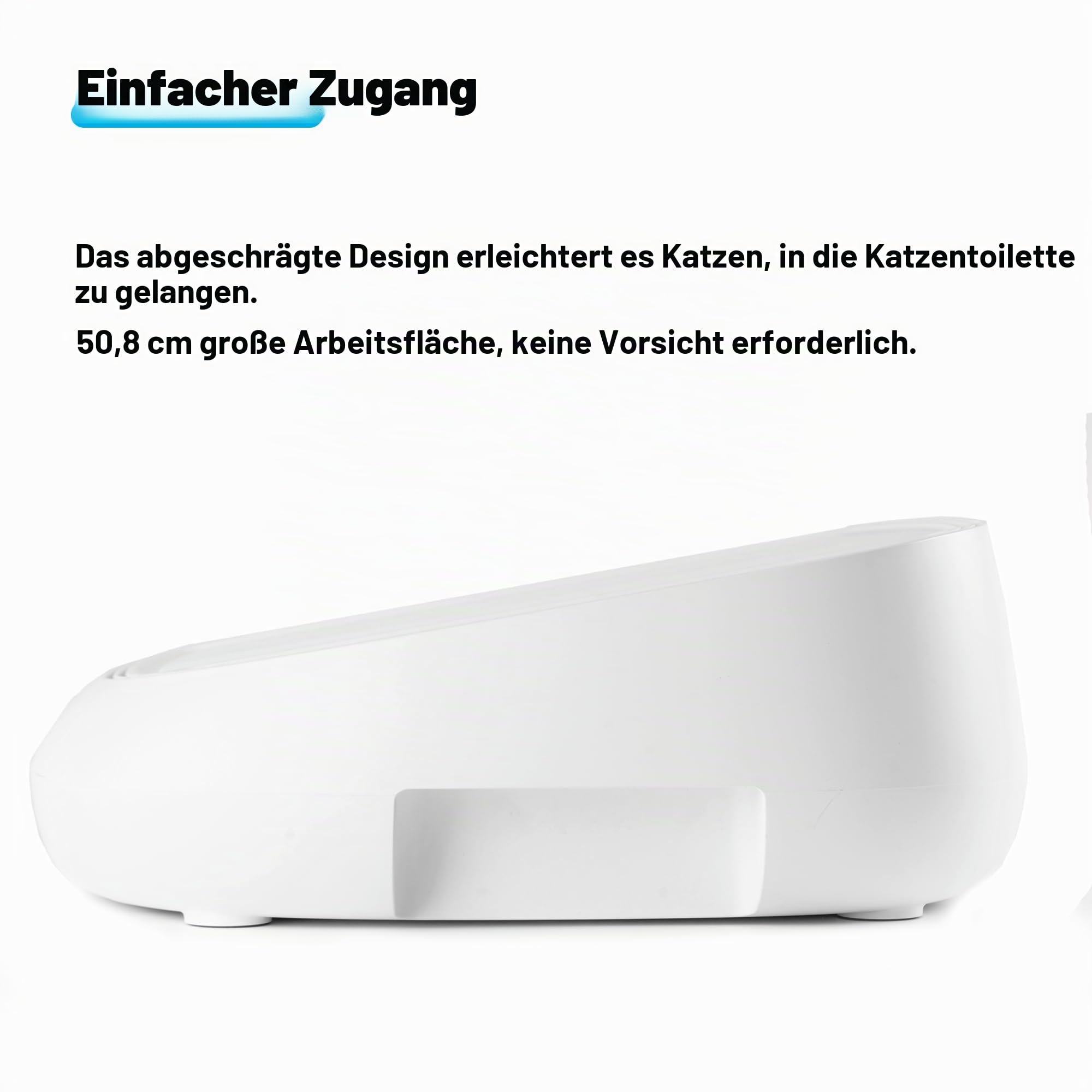 Neakasa Katzenpedal Tritthocker mit Filterfunktion, leicht zu reinigende Katzentoilette für M1 Open Top Selbstreinigende Katzentoilette