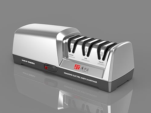 Afilador de cuchillos eléctrico, afilador de cuchillos de cocina profesional de 3 etapas, afilador de cuchillas, herramienta para cuchillos de