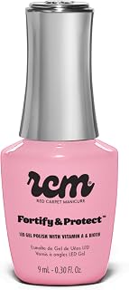 RC Red Carpet Manicure Fortify & Protect LED Gel Nail Color - Long-Lasting, Vibrant, Professional Quality, High Shine, Chip-Resistant - Infused with Vitamin A & Biotin (Top Billed Beauty, 0.3 Fl Oz)