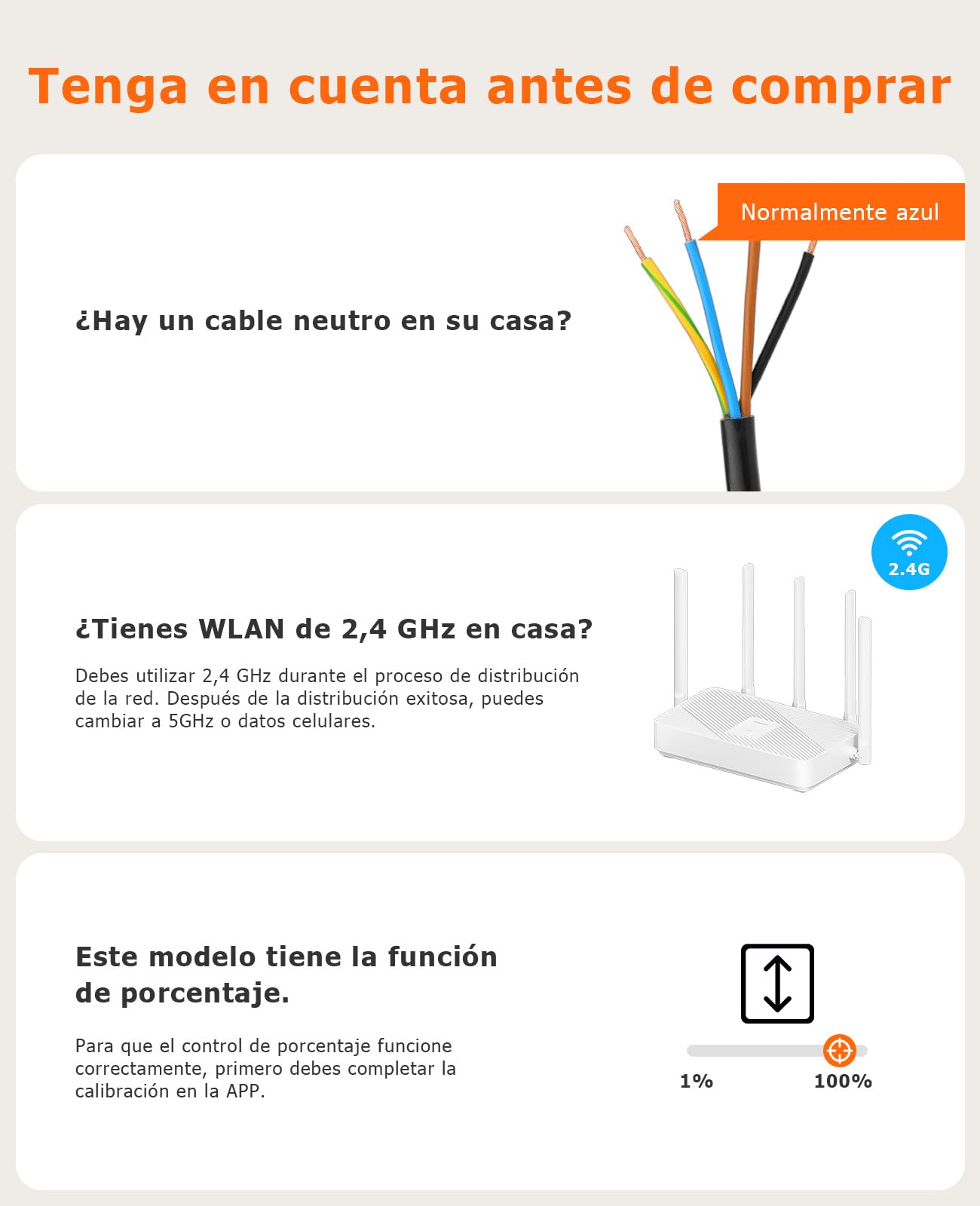 Interruptor de Persianas Wifi Porcentual 80x 80mm, Interruptor de Persiana Inteligente Control por Smart Life, Compatible con Alexa/Google Assistant, Requiere Cable Neutro