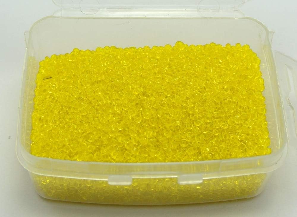 BD05847 DIY Beads 5000 Transparent Yellow Glass Seed Beads