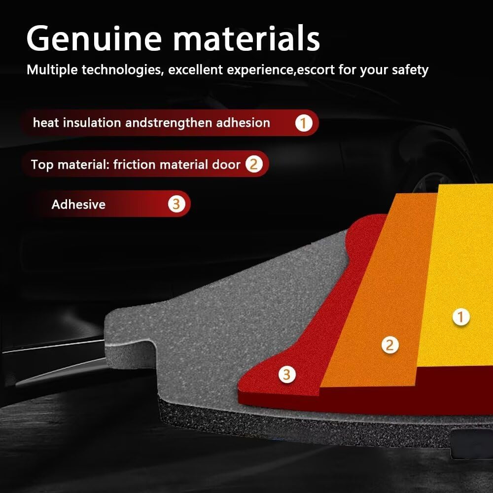 Ceramic Front and Rear Disc Brake Pad Kit for 2018-2020 Buick Enclave, for 2019-2020 Chev-rolet Blazer, for 2018-2020 Chev-rolet Traverse, for 2017-2020 GMC Acadia