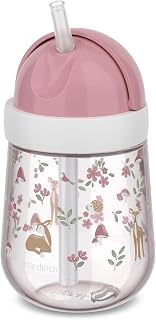 Mepal - Strohhalmbecher Mio Little Dutch - Kleinkind Strohhalm Becher ab 9 Monaten - Auslaufsichere Trinkflasche für Kleinkinder - Spülmaschinengeeignet & BPA frei - 300 ml - Fairy Garden