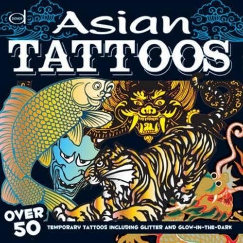 Asian Tattoos: Over 50 Temporary Tattoos including Glitter and Glow-in-the-Dark (Dover Fun Kits) Misc. Supplies – February 15, 2011