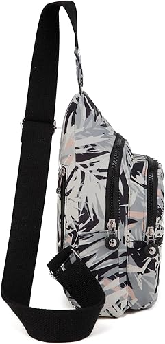 Miniatura 100 de EVANCARY Bolso bandolera pequeño para mujeres y hombres, mochila bandolera para viajes, al aire libre, senderismo Gris profundo