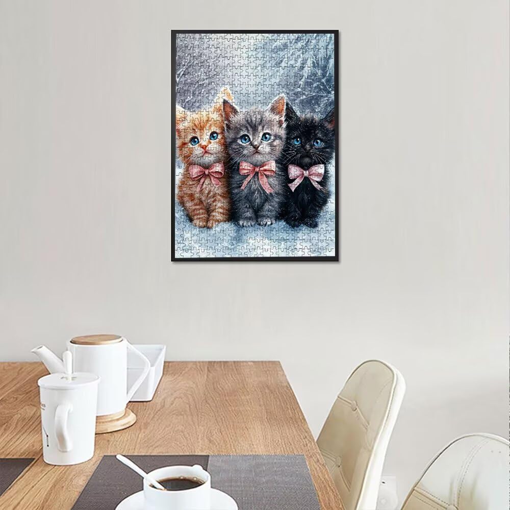 Puzzle 2000 Pezzi, Gatto Neve 3D Puzzle per Adulti Impegnativo, Educa Puzzles Artistico, Divertente E Stimolante Puzzles Decorativo per La Famiglia, Regalo e Decorazione Pareti DX0YL6-982