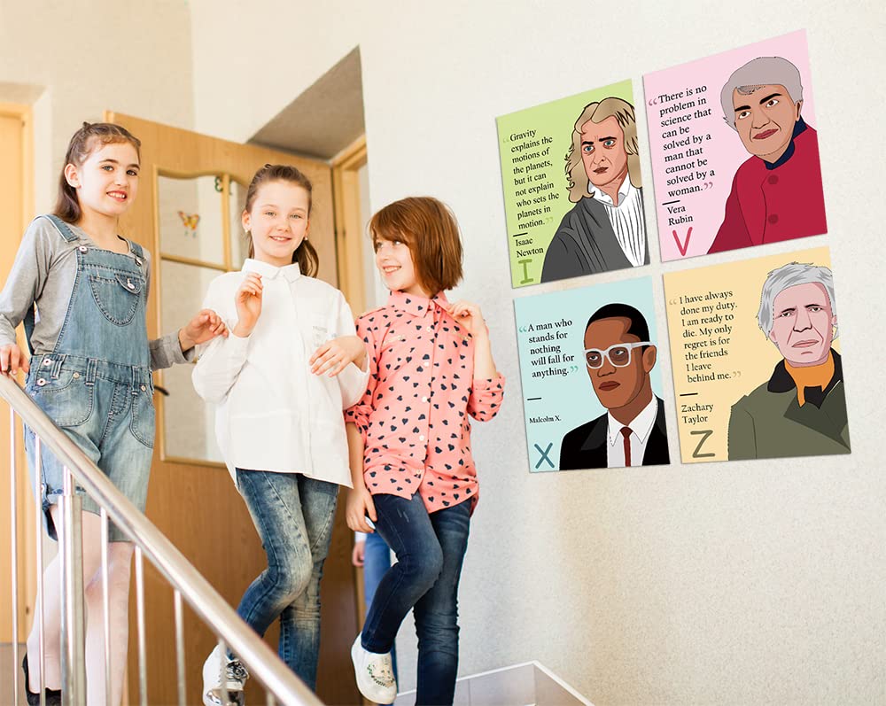 Amazon.co.jp: Magopera A-Z アルファベットポスター 有名人と名言付き