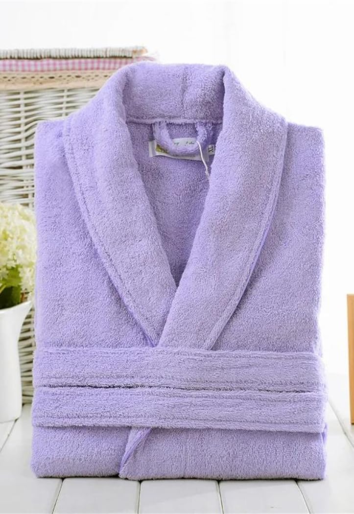 Damski bawełniany szlafrok frotte unisex bielizna nocna miękki szlafrok codzienny domowy strój wypoczynkowy