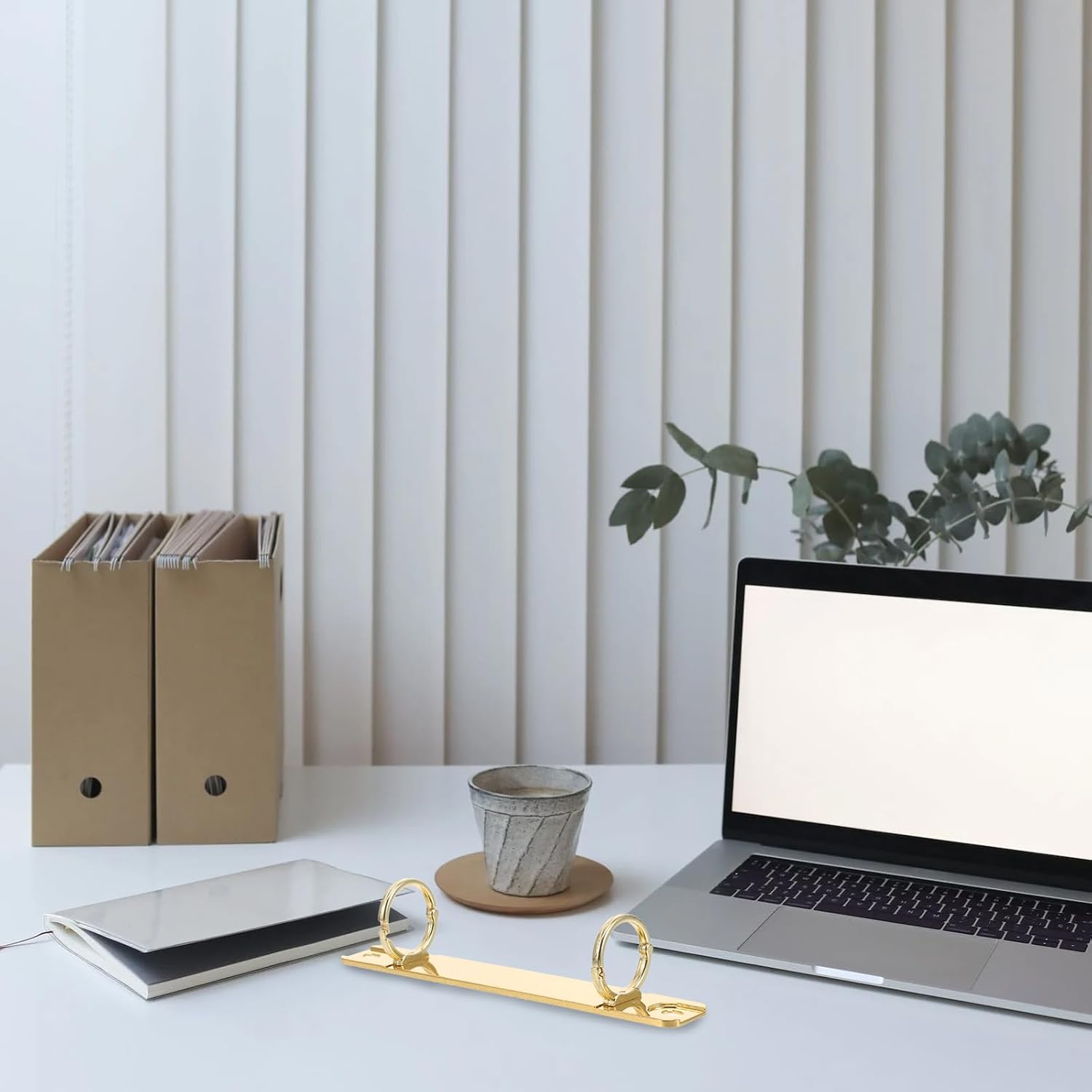 Uonlytech バインダークリップ ノートブックバインダーリングクリップ ファイルホルダー スパインバー バインディングスパイン