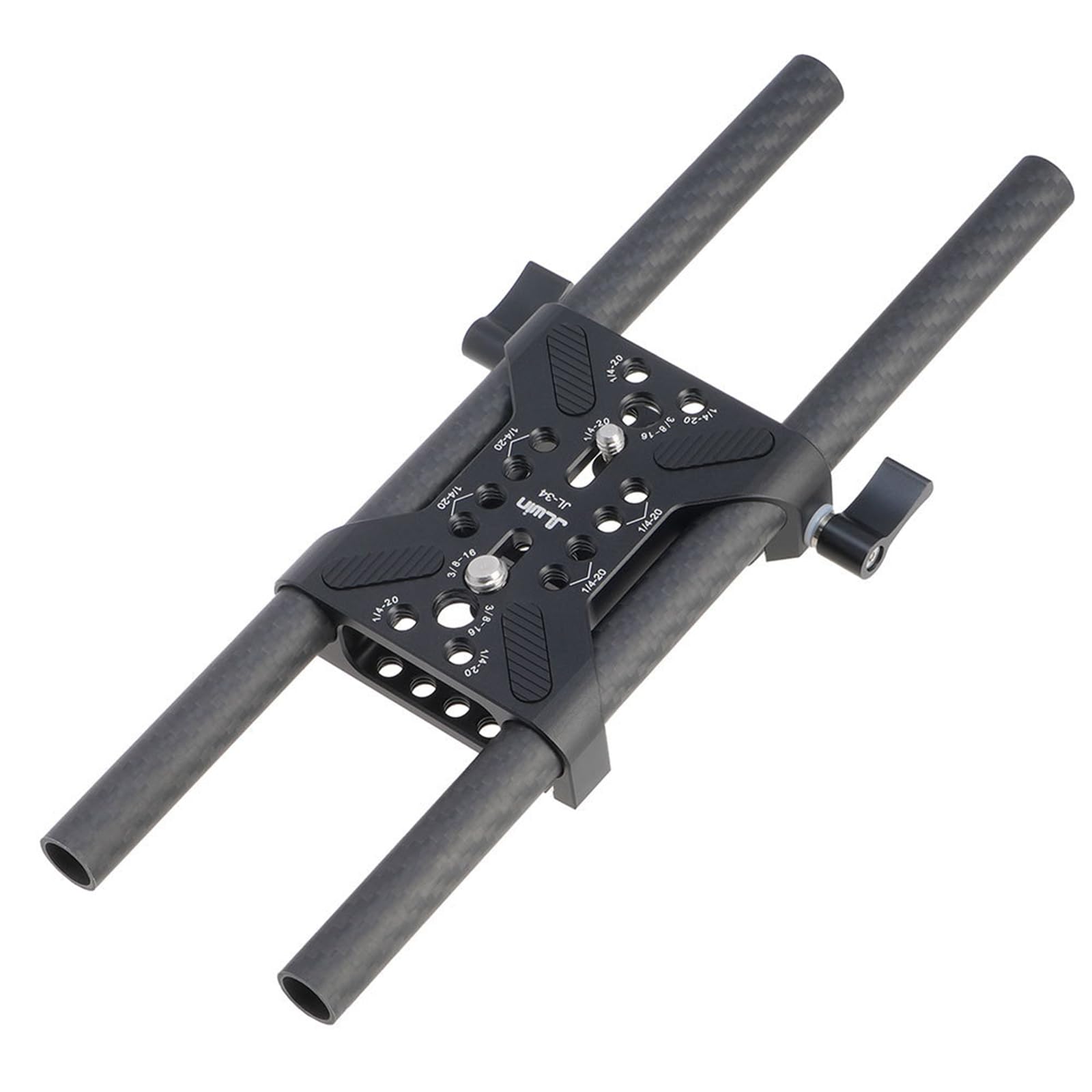 Morsetto a due fori da 15 mm Piastra a sgancio rapido in lega di alluminio Accessorio per fotocamera Fotografia Morsetto a sgancio rapido in lega di alluminio Accessorio per riprese video