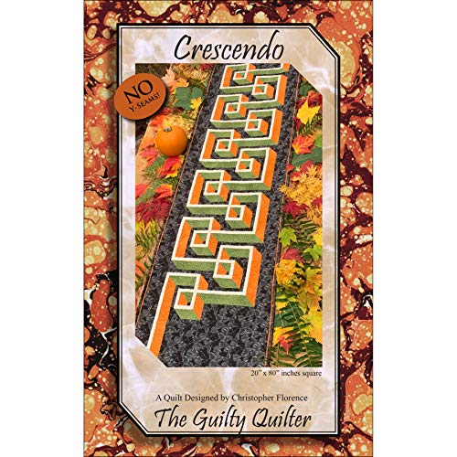 Crescendo Quilt Table Runner Pattern By The Guilty Quilter Designed By Christopher Florence #TOP22
