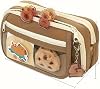 Capybara Pencil Case Capibara pencil holder large large size Kawaii Korean Style Cute Pencil Case with large capacity accessories (1 DOLL+5PCS STICKER INCLUDED)