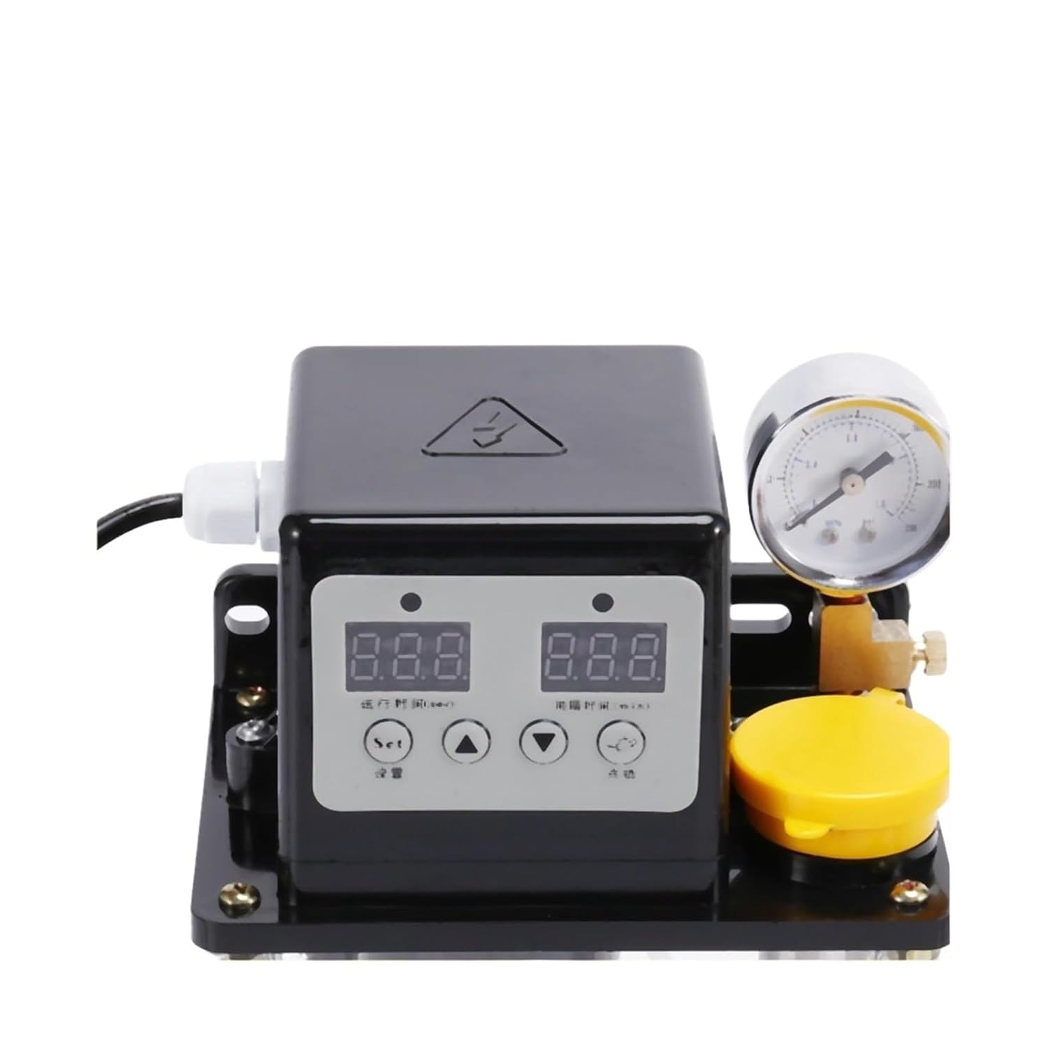 electromagnetic lubricating Pump Lubricant Pump Automatic Lubricating Oil CNC Electromagnetic with Pressure Gauge