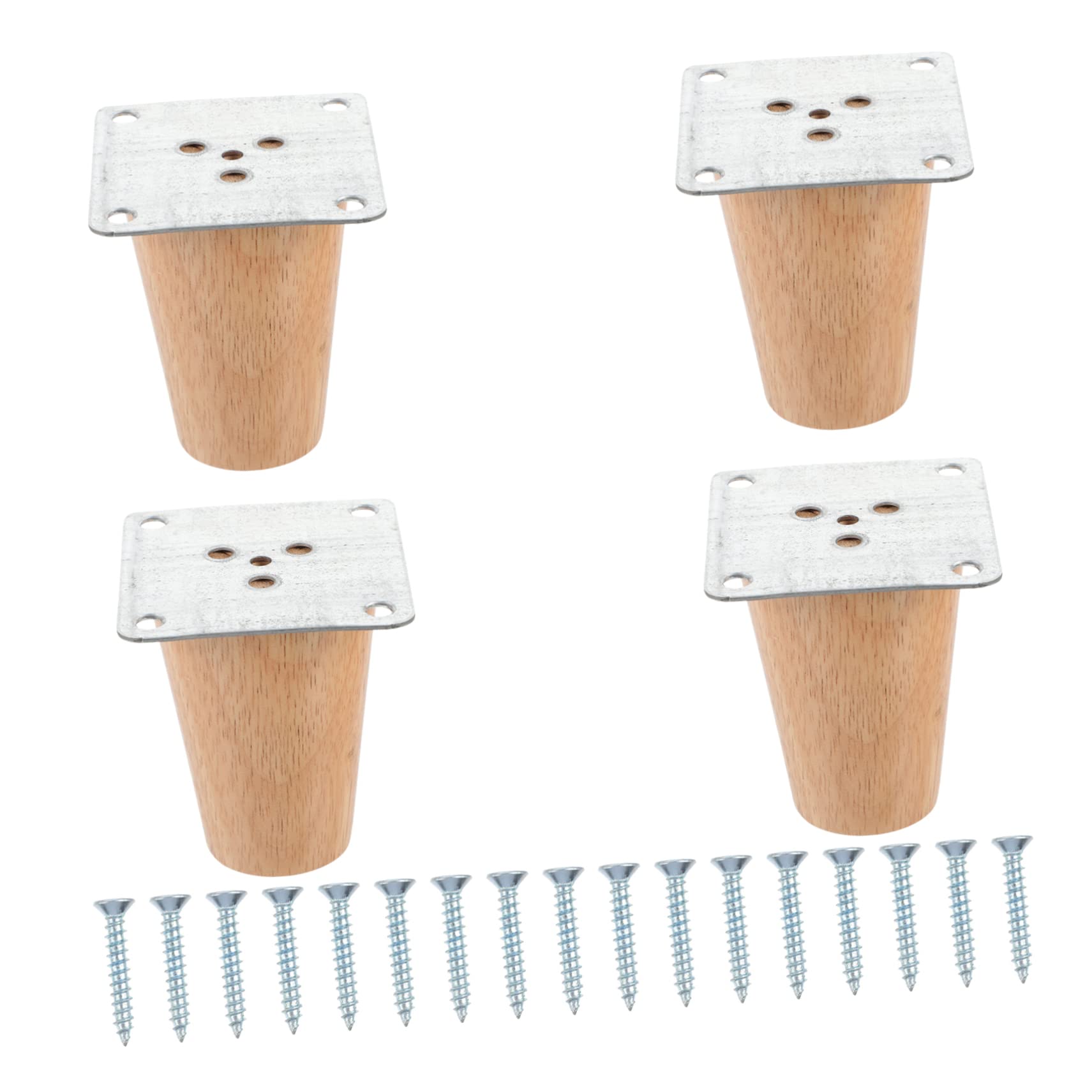 Patas de madera para sofá y mesa con estilo nórdico juego de 4 piezas para muebles