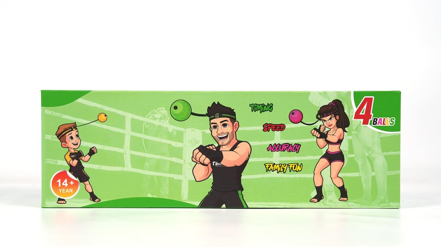 TEKXYZ® Reflex Ball Family Pack with Counter App | Online Community for Boxing Ball, Ideal for Coordination, Punching, Stress Relief, Home Workouts & Fitness | Stocking Stuffer Gift for All Ages