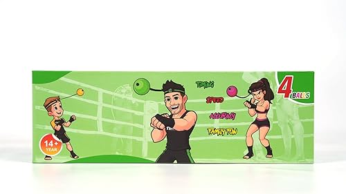 Miniatura 2 de TEKXYZ Reflex Ball Family Pack con aplicación de contador Comunidad en línea para pelota de boxeo, ideal para coordinación, perforación, alivio