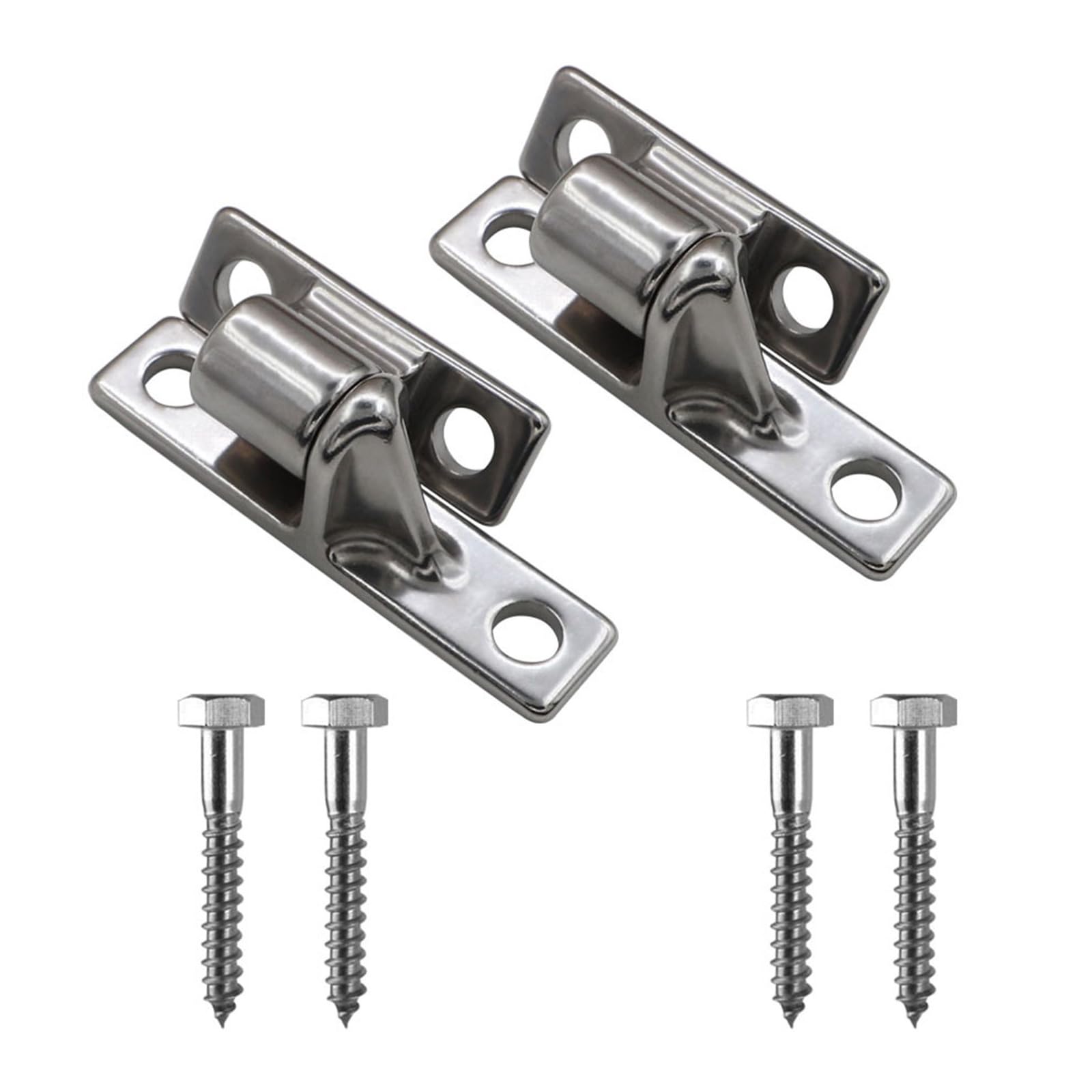 Professional 1 / 2Pcs Erosion Resistant 304 Steel Gate Hinges with Smooth Design Quick Fixing for Ranch & Garden Weather Resistant Fence Hinges