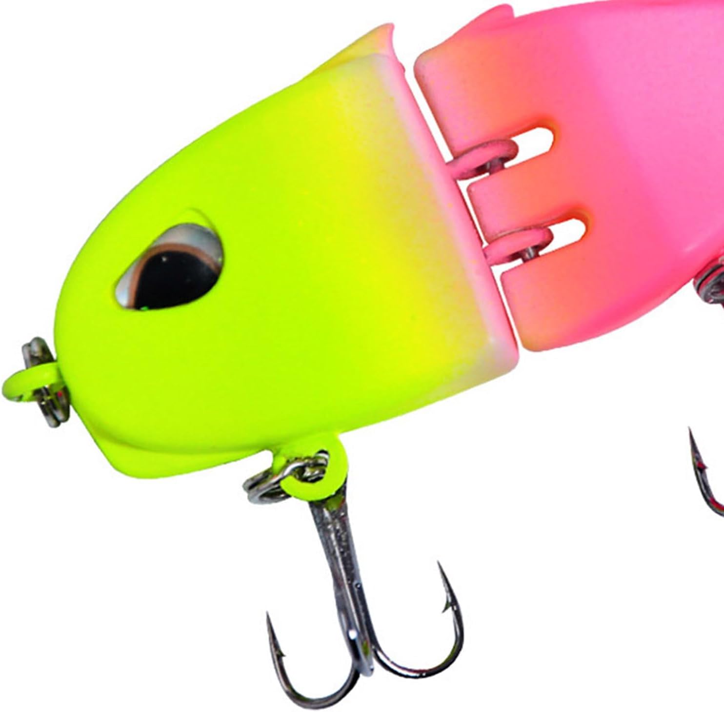 Mini Glide Baits for Bass Fishing, Multi-Jointed Swimbait Wobbler，Slow Sinking Wide S Motion Smooth Glide Baits for Freshwater and Saltwater, Gifts for Fishing Lovers