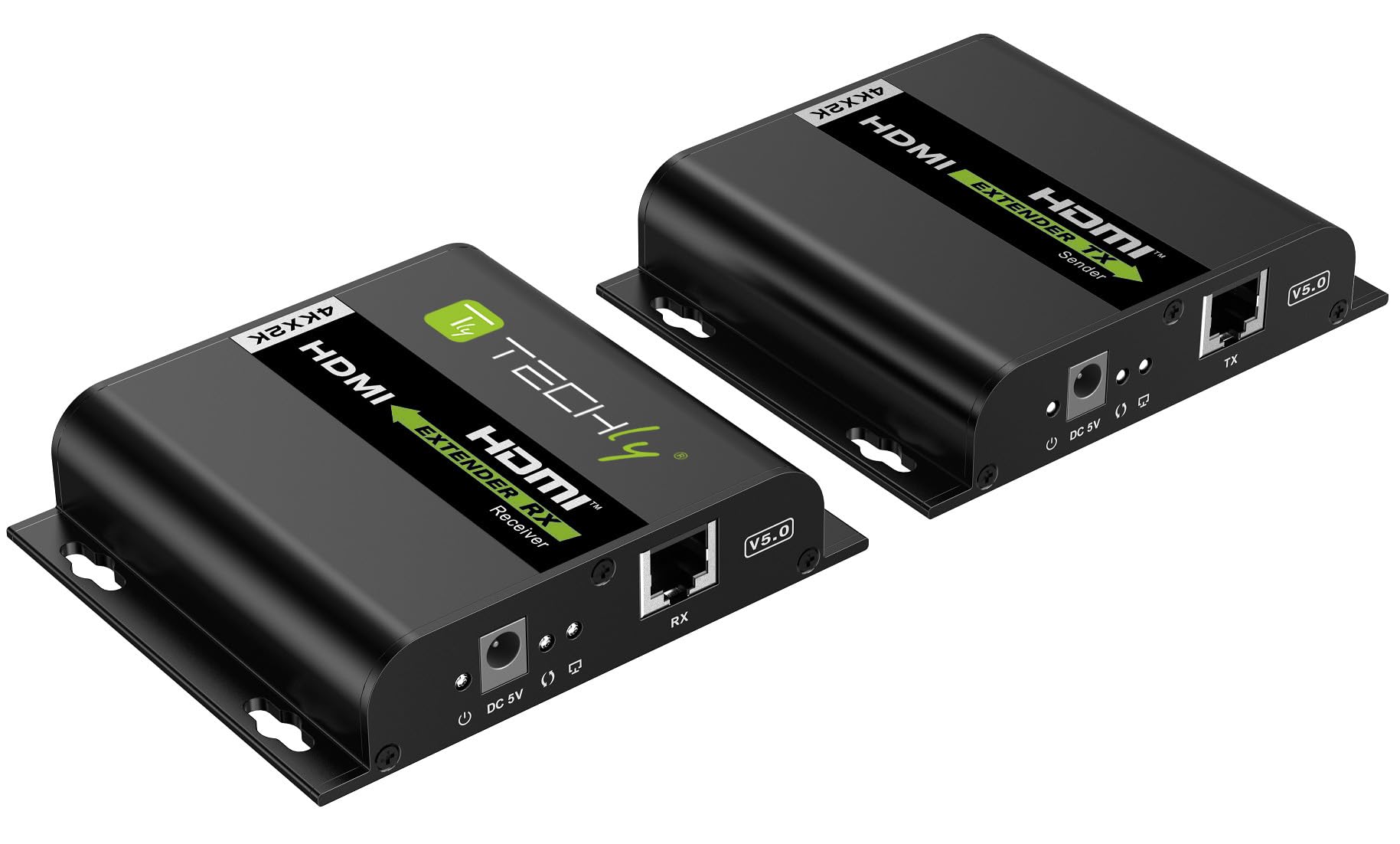 Techly 621864 przedłużacz HDMI Over IP 4K przy 30 Hz na kabel Cat.6 do 120 m czarny