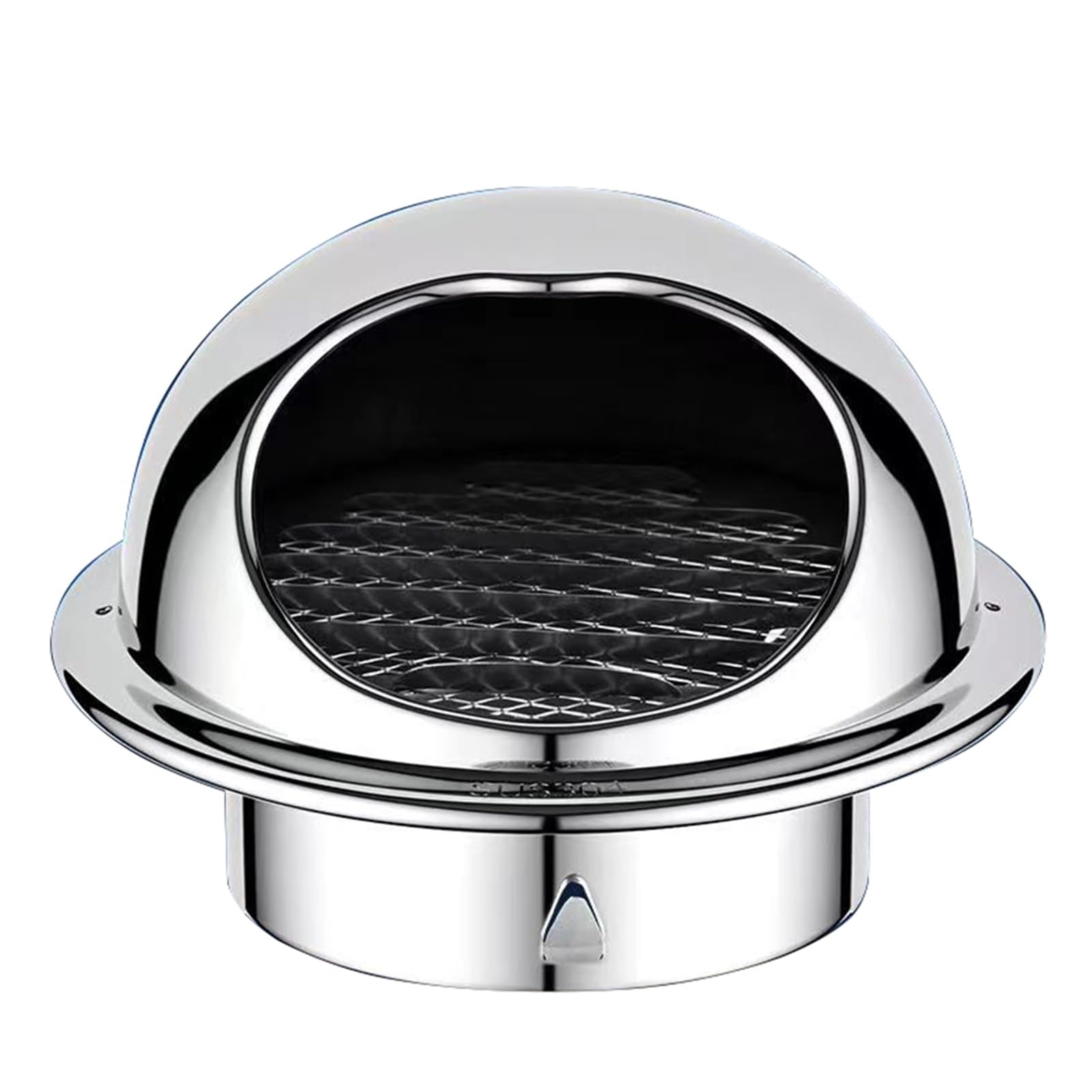 YUNHEST Circular Ventilation Grille 201 Thickened 304 Stainless Steel Ventilation Grille Cover With Fly Net Shutter.(304-100mm)