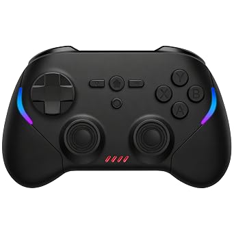 Joso Mobile Gaming Controller, Wireless Game Controller for iPad/Tablet/iPhone/Android/Switch/Switch 2/Lite/OLED/PC, Handheld Gamepad with Hall Effect Joysticks/Triggers/6-Axis Gyro - Black