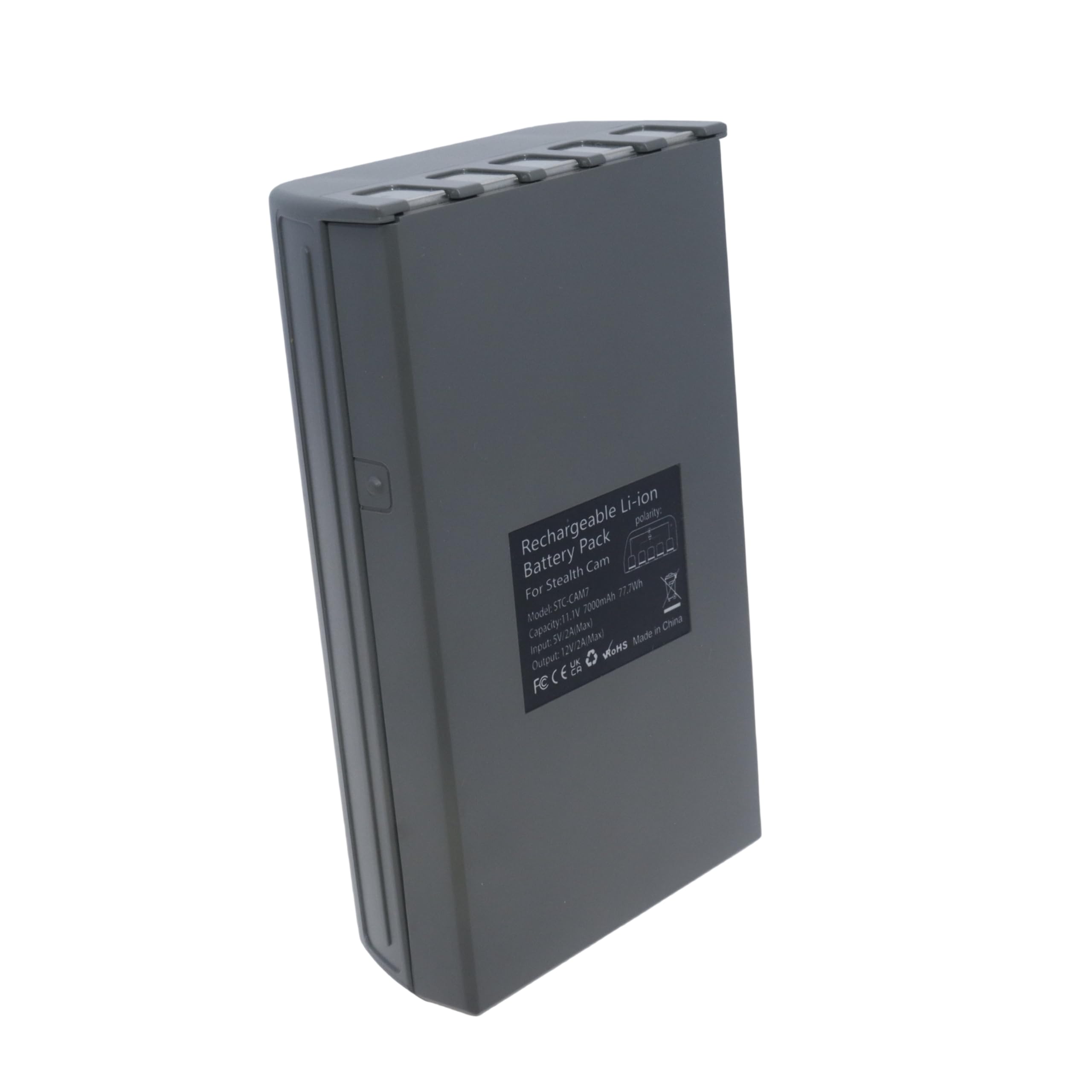 (11.1V 7000mAh/77.7Wh) STC-CAM7 Baterías de Repuesto para Stealth CAM Trail Camera Deceptor Fusion Connect MAX y Flashback Cellular Security Camera USB Recargable de Batería