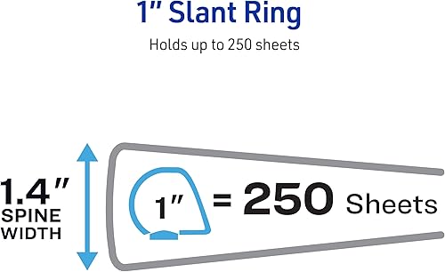 Miniatura 4 de Carpeta Avery resistente con anillos, Negro 1 pulgadas