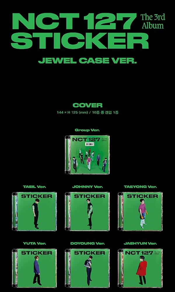 NCT 127 アルバム3枚セット + フィギュア NCT, NCT 127 - NCT 127 [ STICKER ] 3rd Album (JEWEL CASE