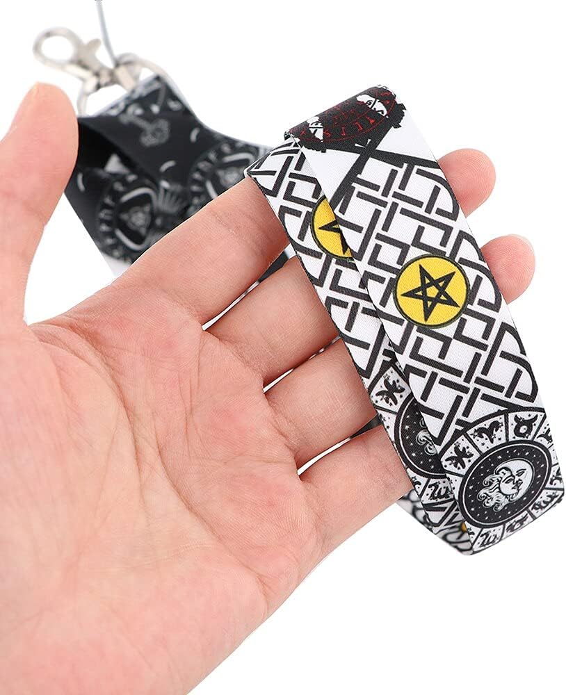 Pinstant Viking Norse Rune Symbol Thor Odin Gods 17.7" Neck Lanyard Keychain Holder ID Badge Mobile Phone Pin Strap