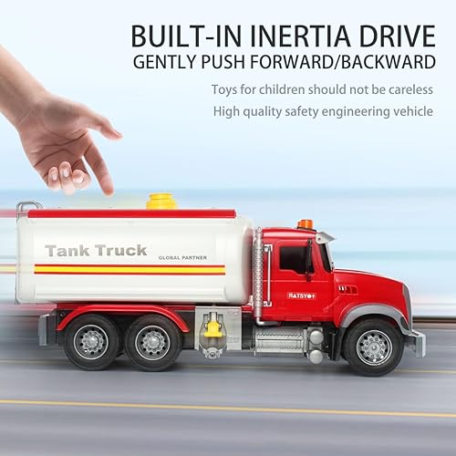 Miniatura 6 de Camión cisterna de rescate de lucha contra incendios para niños, almacenamiento de agua, función de pulverización de agua, luces y sonidos, regalo