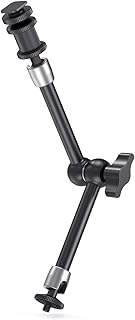 ذراع ماجيك مفصلية 11 بوصة (10.8 بوصة (275 ملم) من سمول ريج، ذراع شاشة، سعة التحميل: 2.8 كجم، معدات تثبيت كولد شو، محول سن مسامير 1/4-20 متضمن -1498B