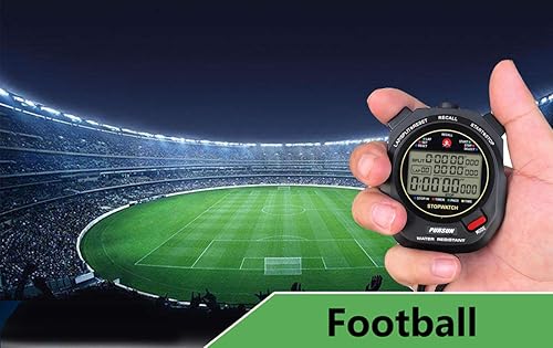 Miniatura 5 de Cronómetro deportivo con memoria dividida de 100 x 2 lapsssincronización de 0.001 segundos, cronómetro profesional con pantalla grande, reloj