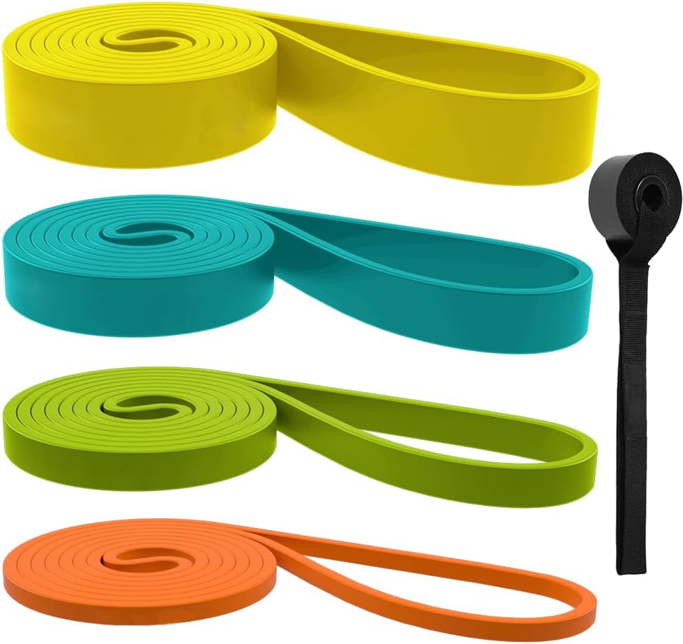 Resistance Bands Set, Pull Up Bands - Workout Bands, Eexercise Bands, Long Resistance Bands Set for Working Out, Fitness, Training, Physical Therapy for Men Women