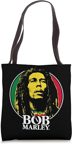 Bob Marley Logo Badge Reggae Music by Rock Off Tote Bag