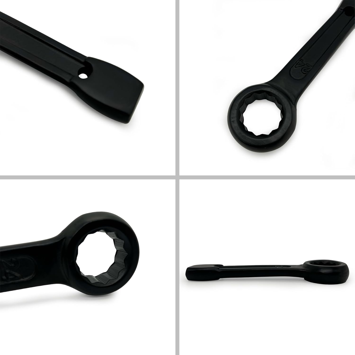 Slogging Box End Striking Ring Wrench Metric Slugging Flat Single Ring Spanner 30mm