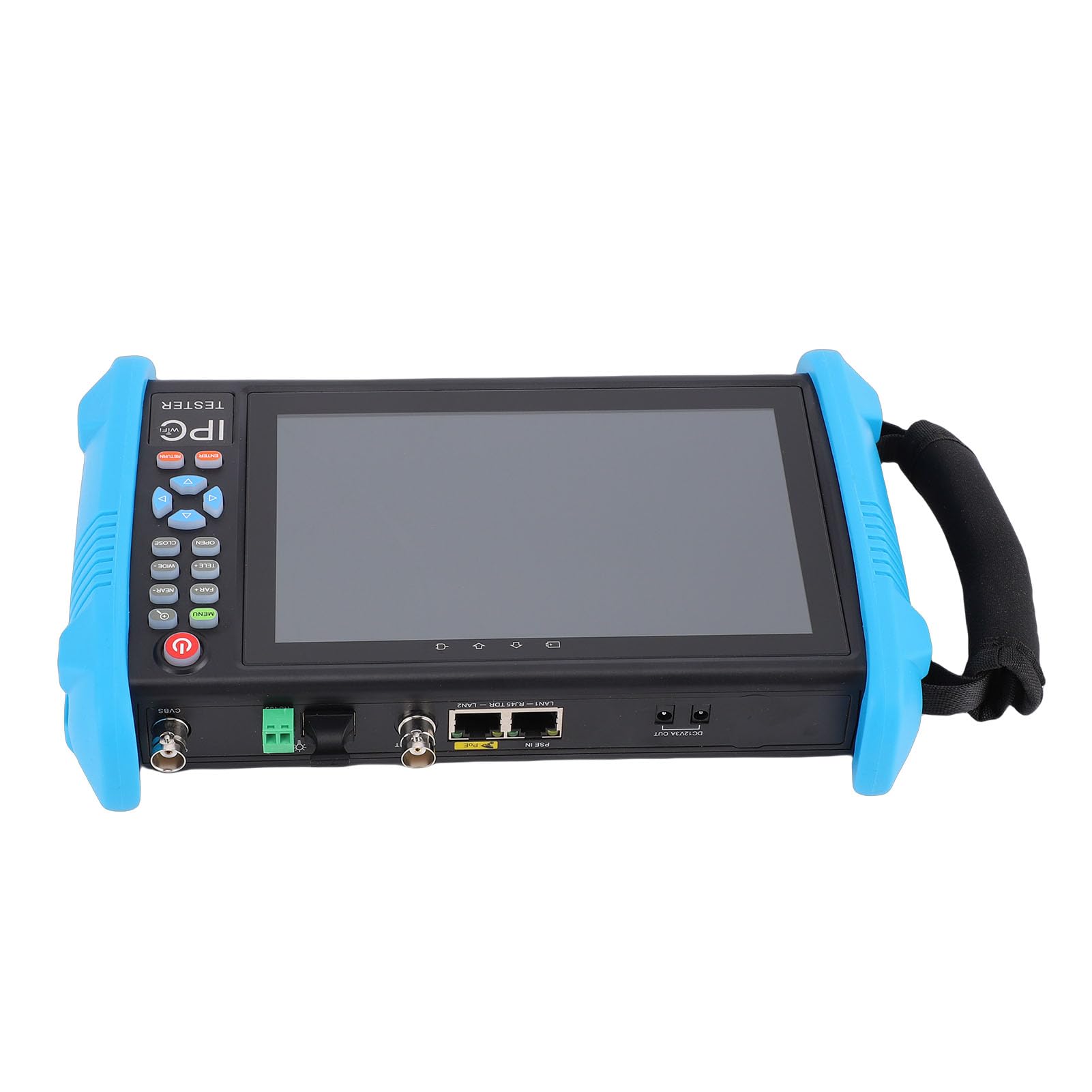 IP Kamera Tester 1080P CCTV Tester HDMI Tester mit 7 Zoll IPS Touchscreen CCTV CVBS Analog Tester mit POE/WIFI/8G-TF-Karte/HDMI-Ausgang/RJ45 TDR/Dual Window Test/Firmware(IPC-9800-Plus)