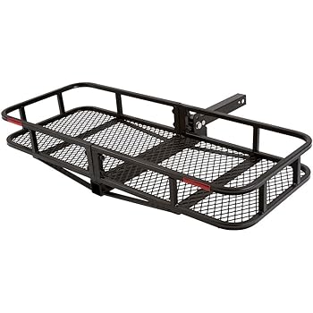 3 bicycle apex steel basket cargo carrier with bike rack