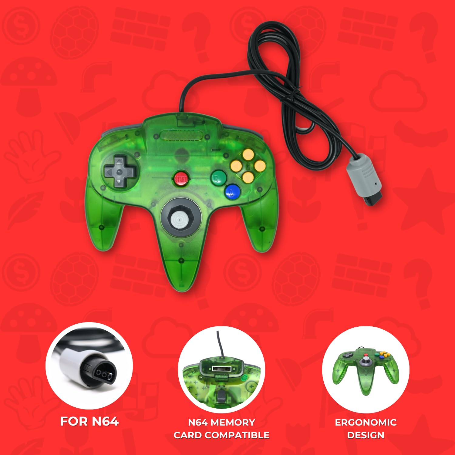 Amazon.com: Old Skool Classic Wired Controller Joystick compatible