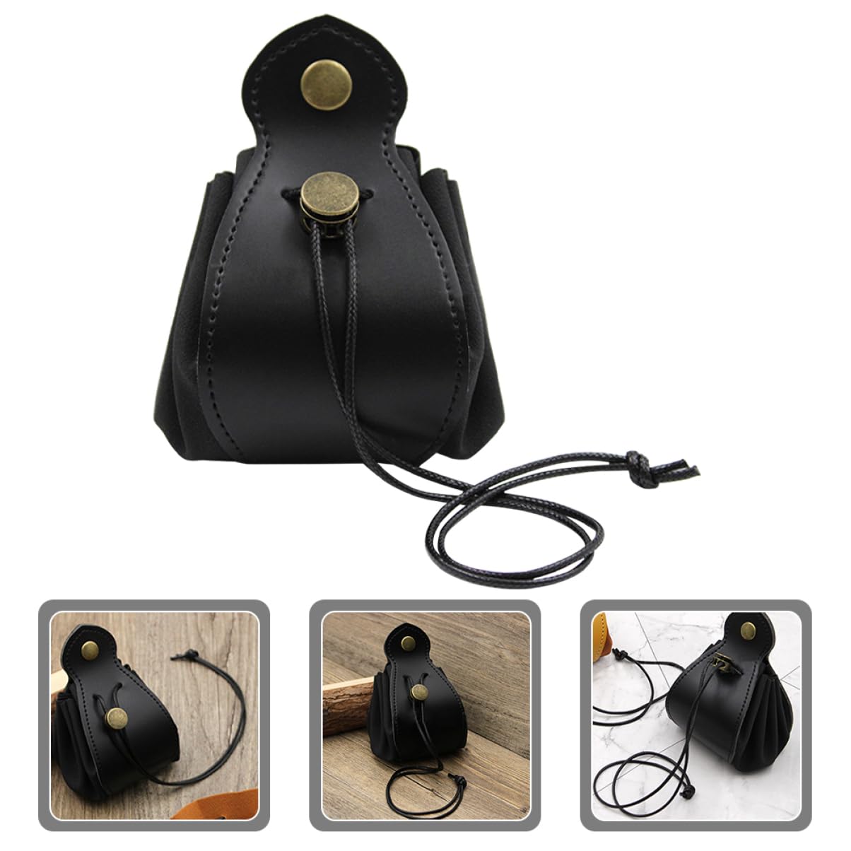 Toyvian 4 Pz Custodia Per Dadi Memorizzazione Delle Carte Collezionabili Sacchetti Per Bomboniere Con Coulisse Borsa e Vassoio Per Dadi Freddo Buste Biliardo Bloccabile Borse Filtro Pelle