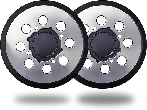 Paquete de 2 almohadillas de lijadora de repuesto de 5 pulgadas y 8 agujeros para Dewalt DWE64236423K, DWE64216421K, DWE6421-B2, DWE6421-B3,