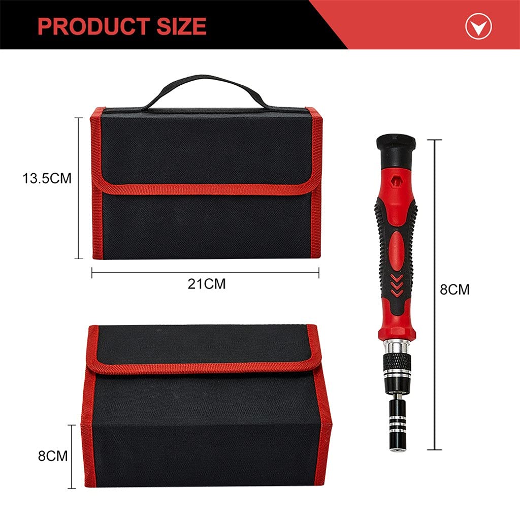 Juego de Destornilladores Torx magnético bits Juego de Puntas de Destornillador de precisión 135 en 1 Kit de Herramientas manuales de reparación para teléfono móvil