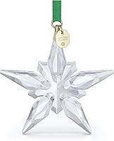 Swarovski 2025 Annual Edition Crystal Star Ornament - 170 Facet Hanging Decoration for Christmas Trees & Home