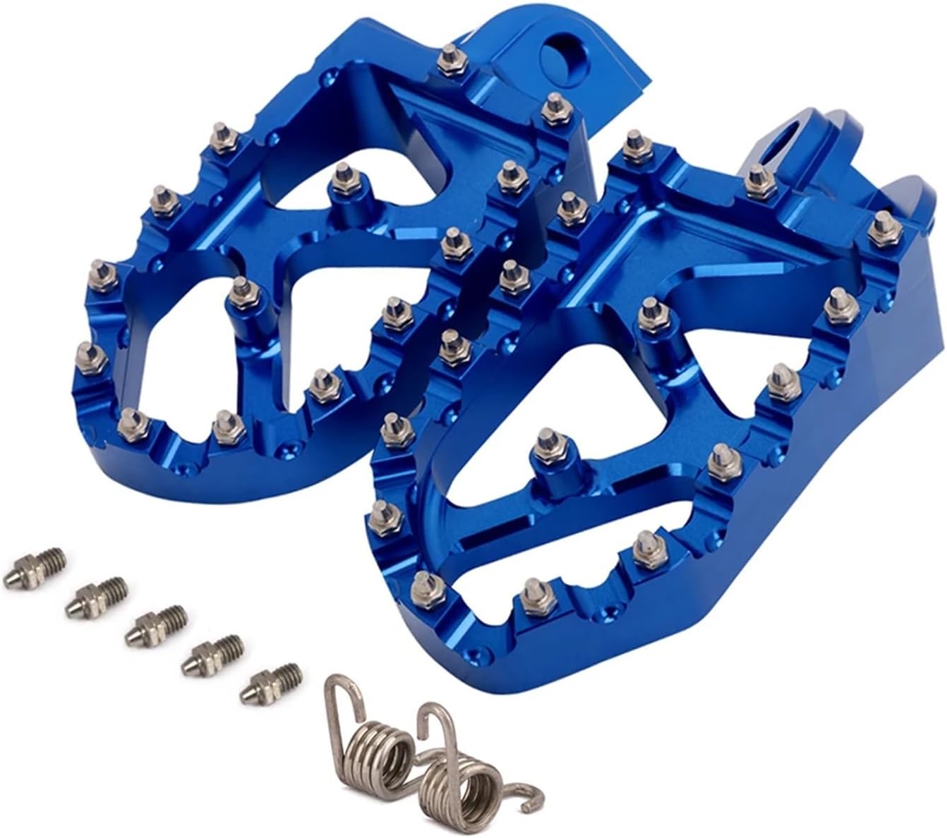 Motorcycle Orange Aluminum Floor Boards (Lager Blue)