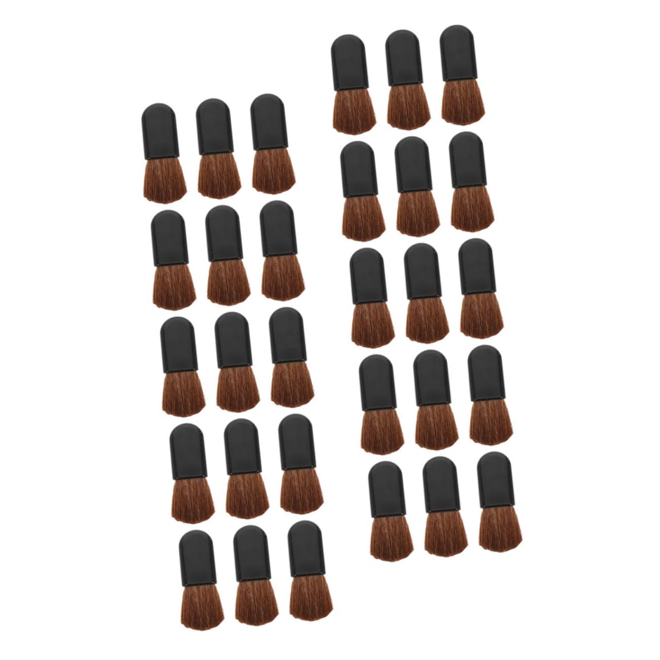 WOFASHPURET 30pcs Makeup Brush Set Soft Foundation Applicator for Powder Blush Portable Travel Brush Kit Stylish Handle