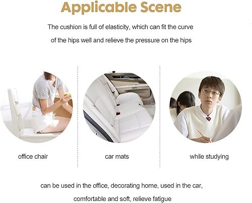 Miniatura 6 de Cojines para sillas de comedor, 4 unidades, cojines de asiento para sillas de cocina, cojines para sillas de comedor, cojines de sillas de cocina,