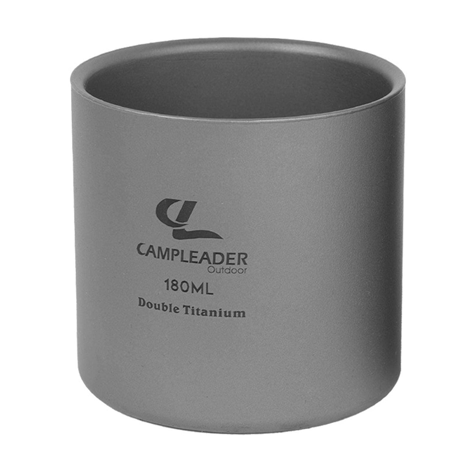 Titanium Cup 120ml/180ml/300ml Portable Camping Picnic Water Cup Mug,Double-Layer Lightweight Camping Mug With Sandblasted Surface, for Outdoor Picnic Backpacking (180ML)